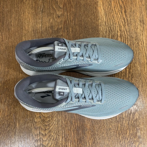 Brooks Ghost 14 Road Running Shoe Mens Size 12.5B (Narrow) Grey/Alloy/Oyster - Picture 5 of 12